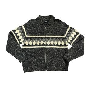 Vintage At Ease Parisian Wool Sweater Jacket